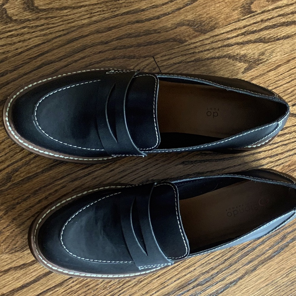 Black Blondo chunky loafers size 7.5 women’s